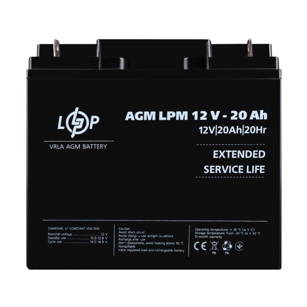 Купить Аккумулятор AGM LPM 12V - 20 Ah