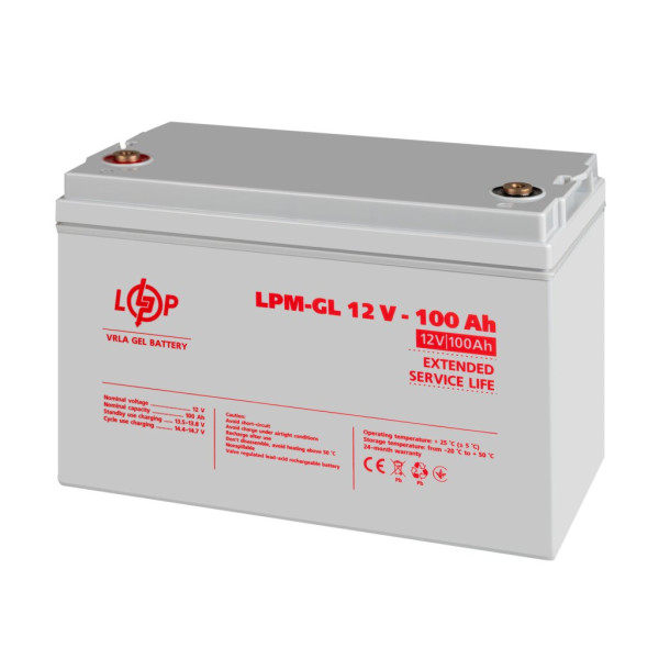 Купити Акумулятор гелевий LPM-GL 12V - 100 Ah