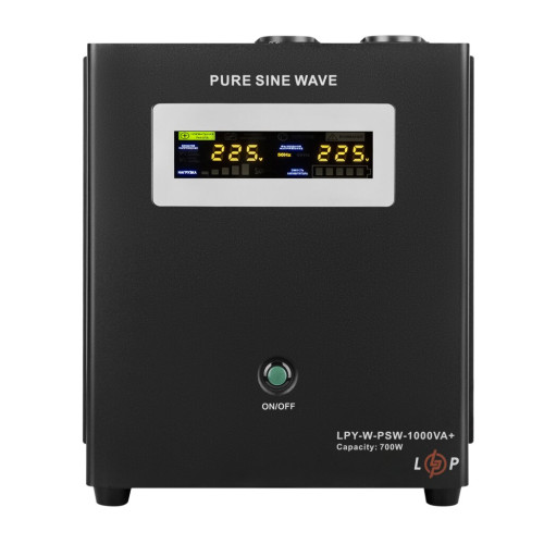 Купити ДБЖ з правильною синусоїдою 12V LPY-W-PSW-1000VA+(700Вт)10A/20A