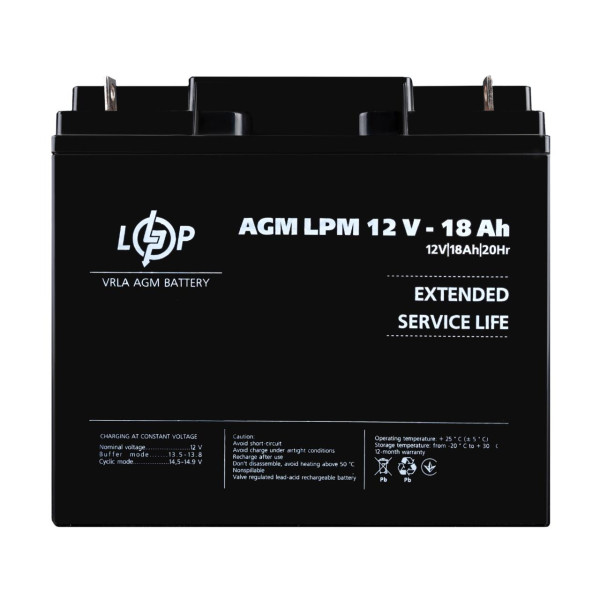 Купить Аккумулятор AGM LPM 12V - 18 Ah
