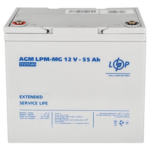 Купити Акумулятор мультигелевий LPM-MG 12V - 55 Ah