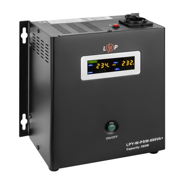 Купити ДБЖ з правильною синусоїдою 12V LPY-W-PSW-800VA+(560Вт)5A/15A