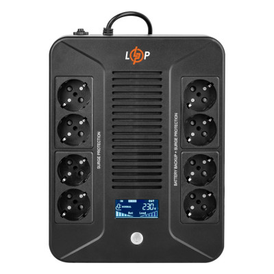 Купити Лінійно-інтерактивне ДБЖ LP-600VA-8PS (360Вт)