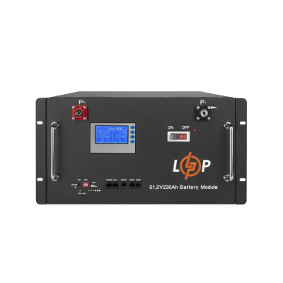 Купить Аккумулятор LP LiFePO4 48V (51,2V) - 230 Ah (11776Wh) (Smart BMS 200A) с LCD RM RS485/CAN