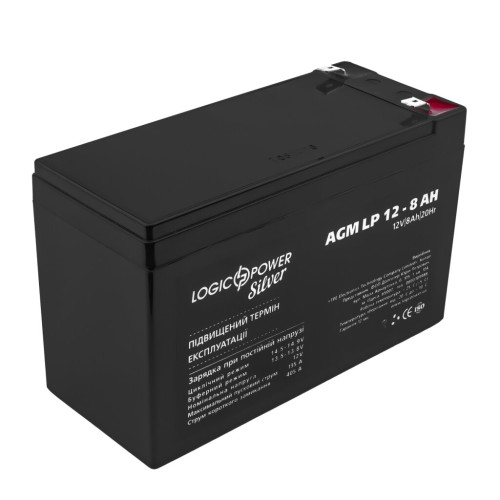 Купити Акумулятор AGM LP 12V - 8 Ah Silver