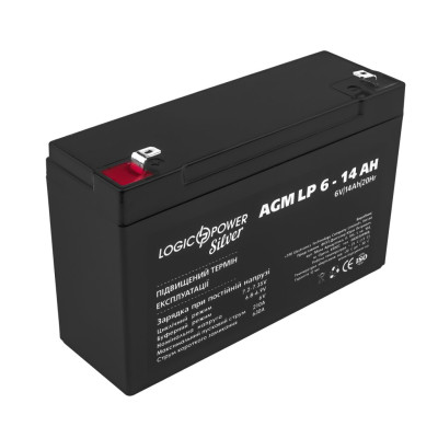Купити Акумулятор AGM LP 6V - 14 Ah Silver