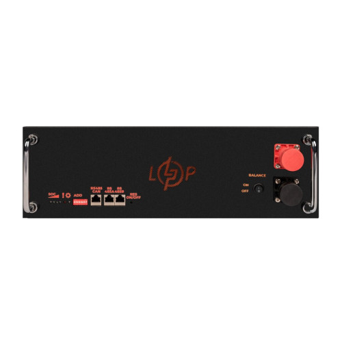 Купити Акумулятор LP LiFePO4 51,2V - 100 Ah (5120Wh) (BMS SP 100A/50А) RM RS485/CAN LCD BL