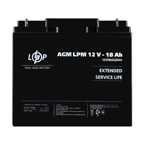 Купити Акумулятор AGM LPM 12V - 18 Ah