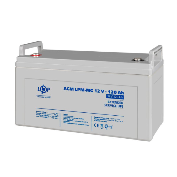 Купити (3876) Акумулятор мультигелевий AGM LPM-MG 12V - 120 Ah 09/2023