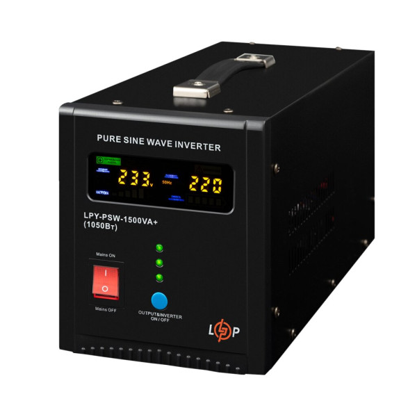 Купить ИБП LogicPower LPY-PSW-1500VA+ (1050Вт) 10A/15A с правильной синусоидой 24V