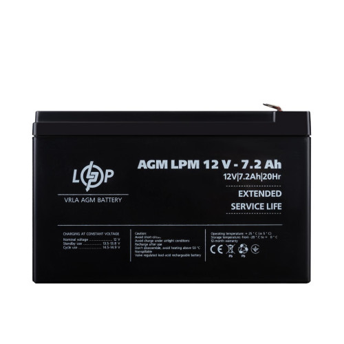 Купити Акумулятор AGM LPM 12V - 7.2 Ah
