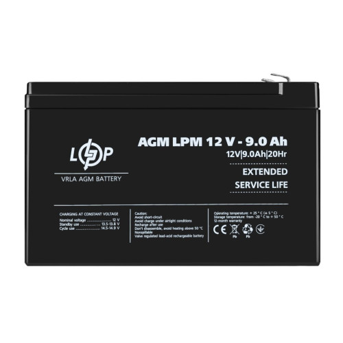 Купити Акумулятор AGM LPM 12V - 9 Ah