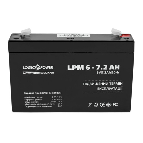 Купити Акумулятор AGM LP 6V - 7.2 Ah Silver