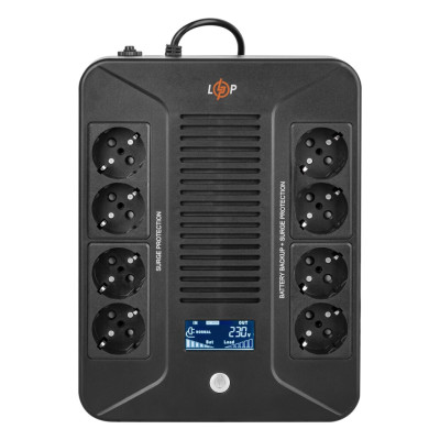 Купити Лінійно-інтерактивне ДБЖ LP-1000VA-8PS (600Вт)