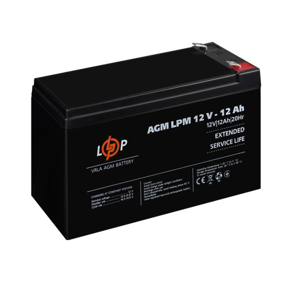 Купить Аккумулятор AGM LPM 12V - 12 Ah
