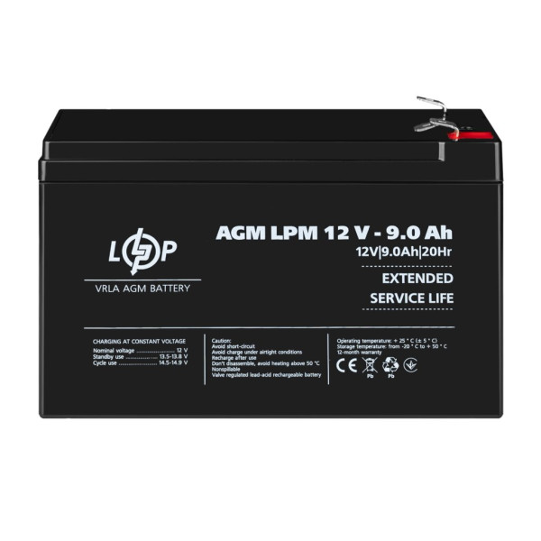 Купити Акумулятор AGM LPM 12V - 9 Ah