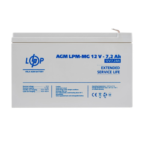 Купить Аккумулятор мультигелевый LPM-MG 12V - 7.2 Ah