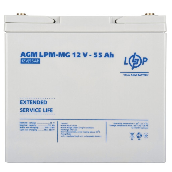 Купити Акумулятор мультигелевий LPM-MG 12V - 55 Ah