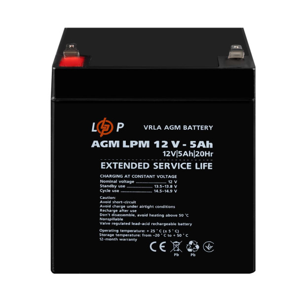 Купить Аккумулятор AGM LPM 12V - 5 Ah