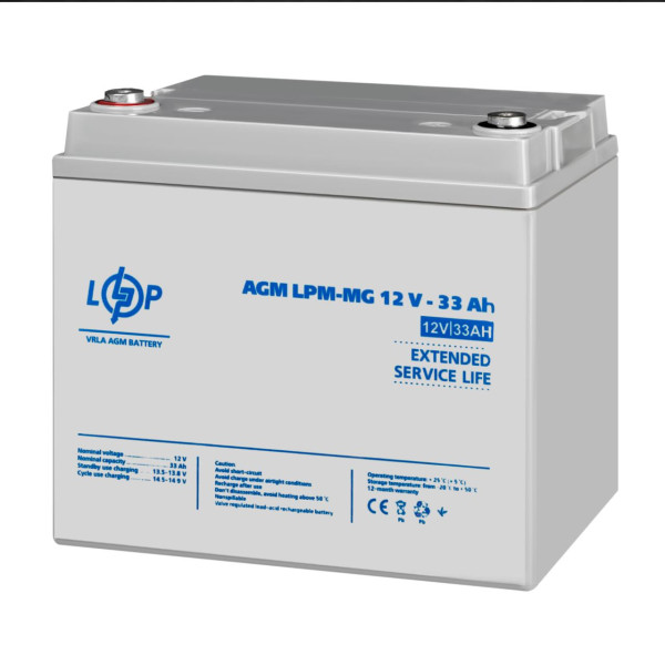 Купить Аккумулятор мультигелевый LPM-MG 12V - 33 Ah Уценка 04.2025