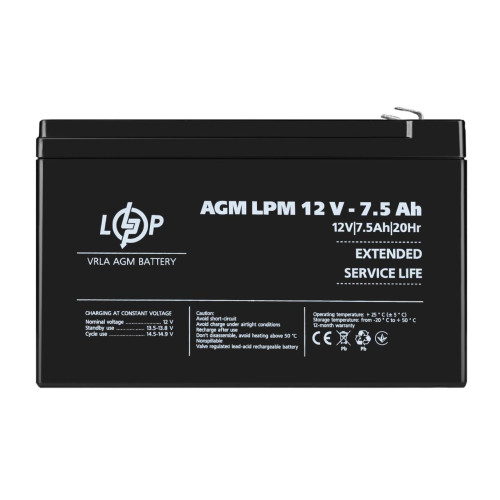 Купить Аккумулятор AGM LPM 12V - 7.5 Ah