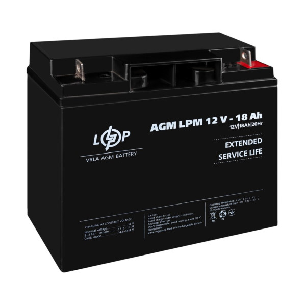 Купити Акумулятор AGM LPM 12V - 18 Ah