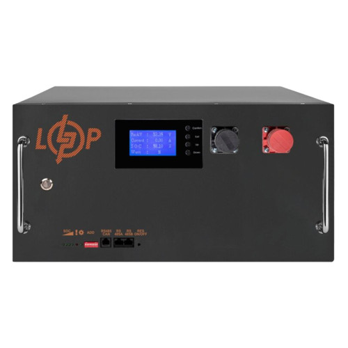 Купить Аккумулятор LP LiFePO4 51,2V-150 Ah (7680 Wh) (BMS SP 150A/100 А) RM RS485/CAN LCD BL