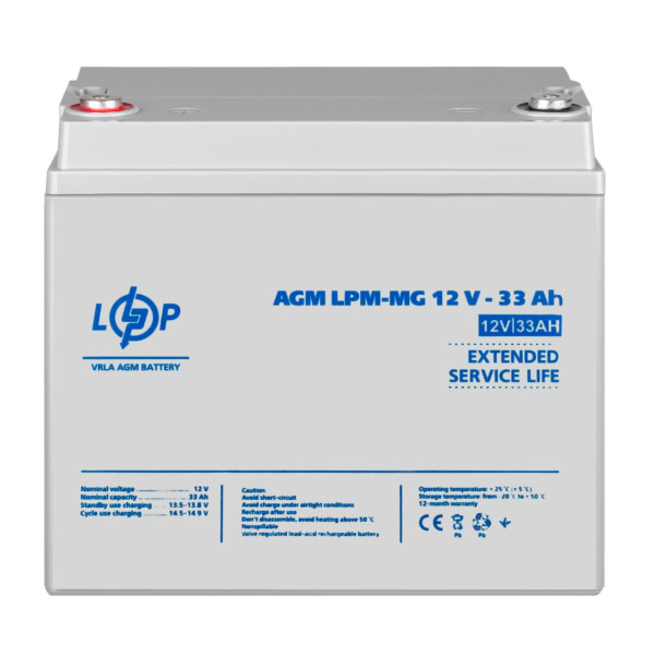 Купить Аккумулятор мультигелевый LPM-MG 12V - 33 Ah Уценка 04.2025