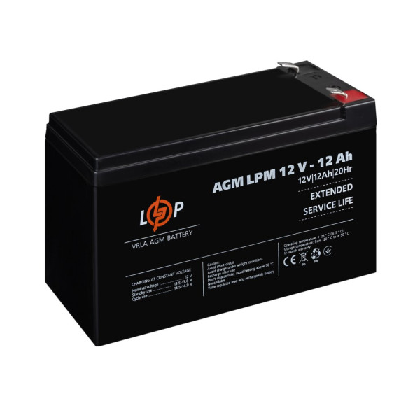 Купити Акумулятор AGM LPM 12V - 12 Ah