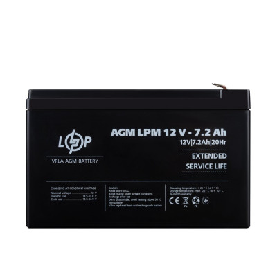 Купить Аккумулятор AGM LPM 12V - 7.2 Ah