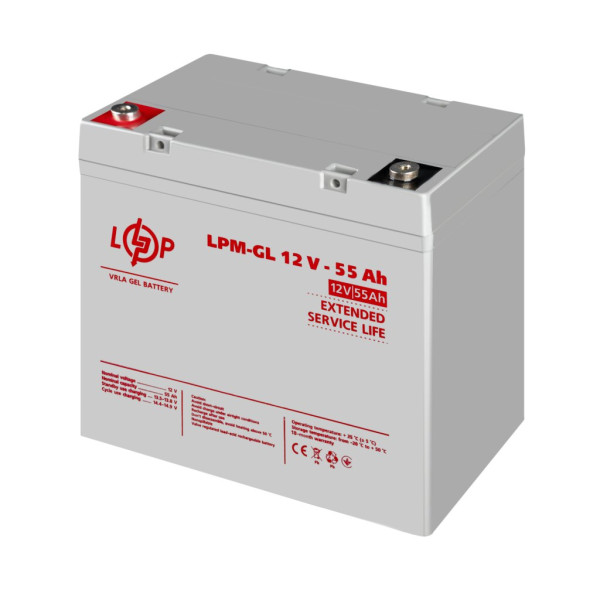 Купить Акумулятор гелевый LPM-GL 12V - 55 Ah