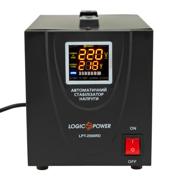 Купити Стабілізатор напруги LPT-2500RD BLACK (1750W)