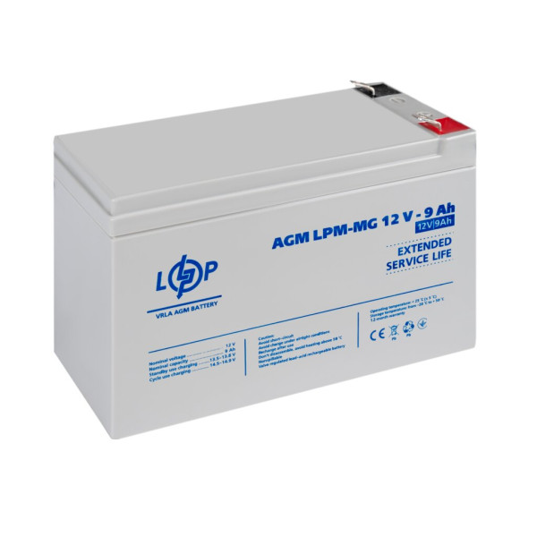 Купить (6555) Аккумулятор мультигелевый AGM LPM-MG 12V - 9 Ah 11/24 (11-2024)