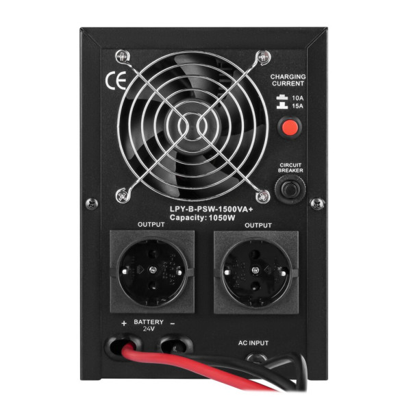 Купити ДБЖ з правильною синусоїдою 24V LPY-B-PSW-1500VA+(1050Вт) 10A/15A