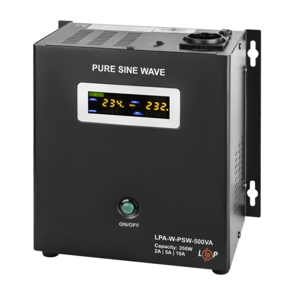 Купить ИБП с правильной синусоидой 12V LPA-W-PSW-500VA(350Вт) 2A/5A/10A