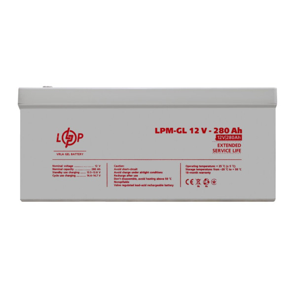 Купити Акумулятор гелевий LPM-GL 12V - 280 Ah