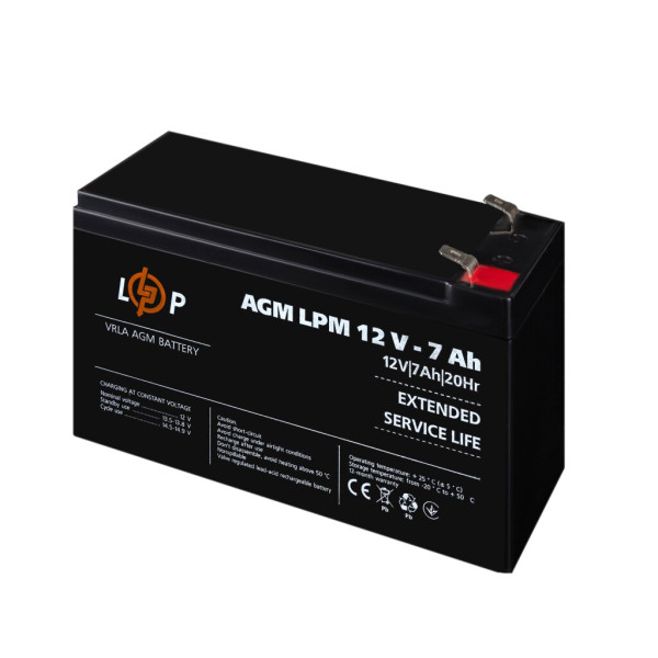 Купити Акумулятор AGM LPM 12V - 7 Ah