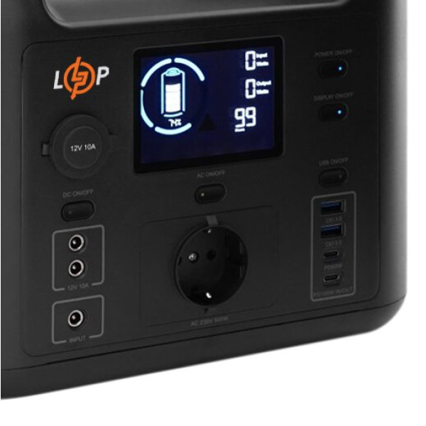Купити Багатофункціональна портативна зарядна станція LP CHARGER 500 (500W, 518Wh)