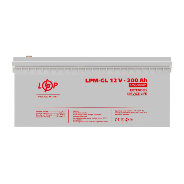 Купить Аккумулятор гелевый LPM-GL 12V - 200 Ah