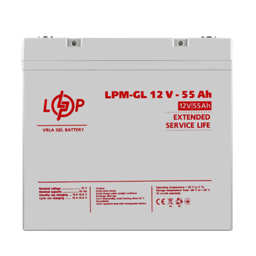 Купити Акція.Акумулятор гелевий LPM-GL 12V - 55 Ah