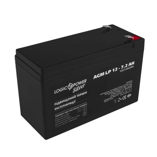 Купити Акумулятор AGM LP 12V - 7.2 Ah Silver