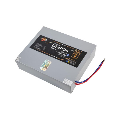 Купити Акумулятор LP LiFePO4 76,8V - 100 Ah (7680Wh) (BMS 200A/100А) метал Smart BT heating