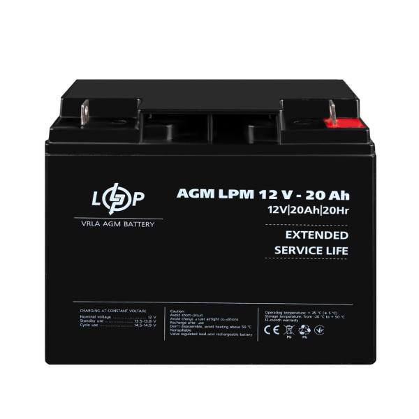 Купить Аккумулятор AGM LPM 12V - 20 Ah