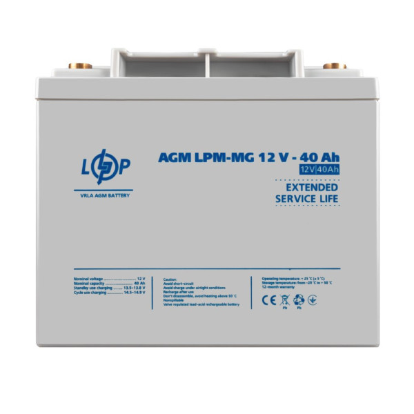 Купити Акумулятор мультигелевий LPM-MG 12V - 40 Ah