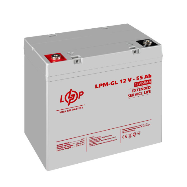 Купить Аккумулятор гелевый LPM-GL 12V - 55 Ah