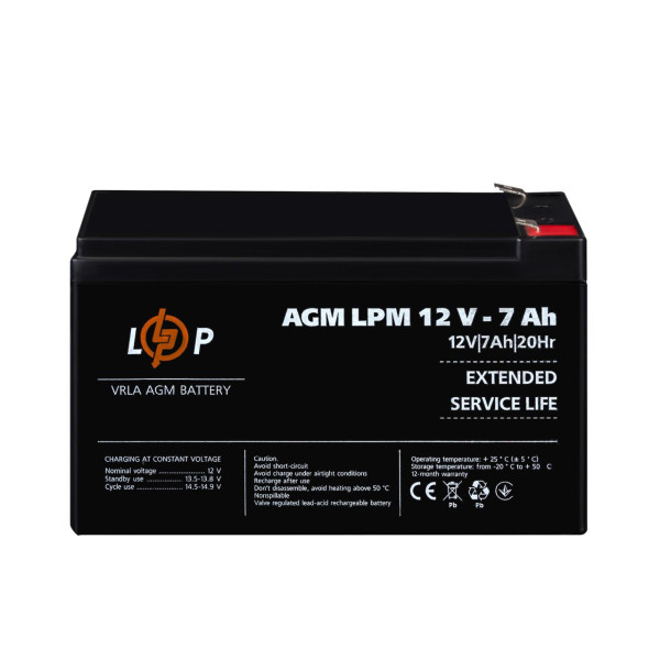 Купить Аккумулятор AGM LPM 12V - 7 Ah