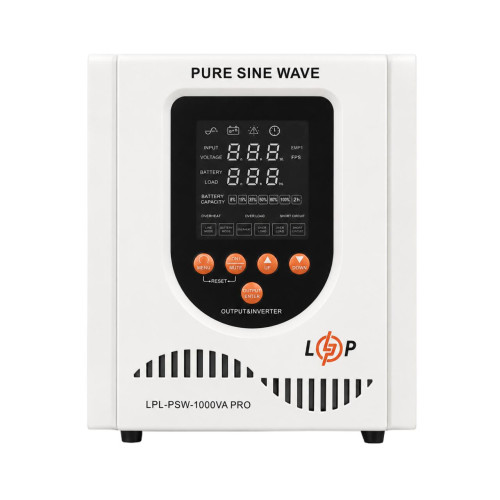 Купити ДБЖ LP LPL-PSW-1000VA PRO (700Вт) 5А/10А/15А/20A з правильною синусоїдою 12V