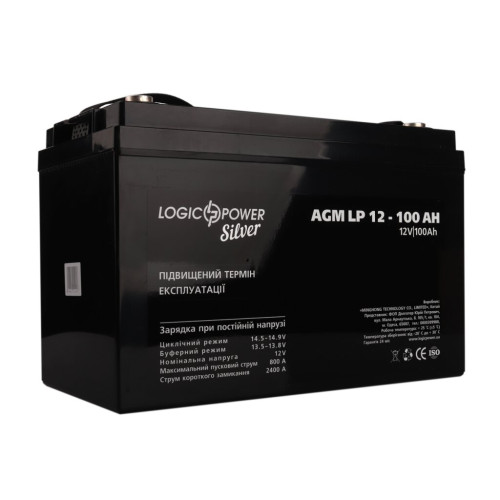 Купити Акумулятор AGM LP 12V - 100 Ah Silver