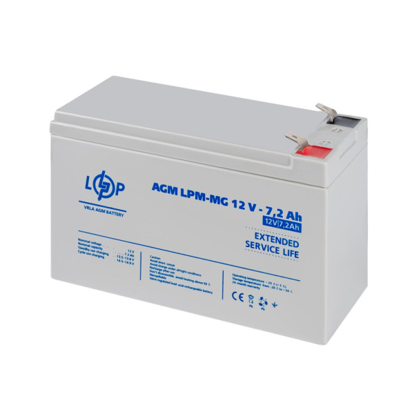 Купить Аккумулятор мультигелевый LPM-MG 12V - 7.2 Ah