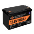 Купити Акумулятор LP LiFePO4 12V (12,8V) - 100 Ah (1280Wh) (Smart BMS 100А) з BT пластик
